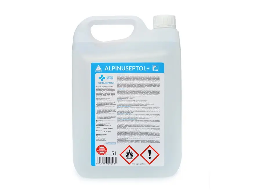 Alpinuseptol+ Neutral pour la désinfection des surfaces Alpinus Medica 5 L