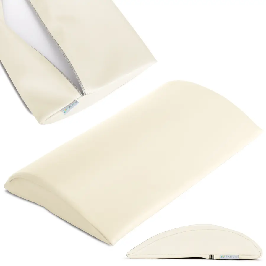 Demi-rouleau lombaire de massage - 40x25x5 (revêtement Satin Comfort)