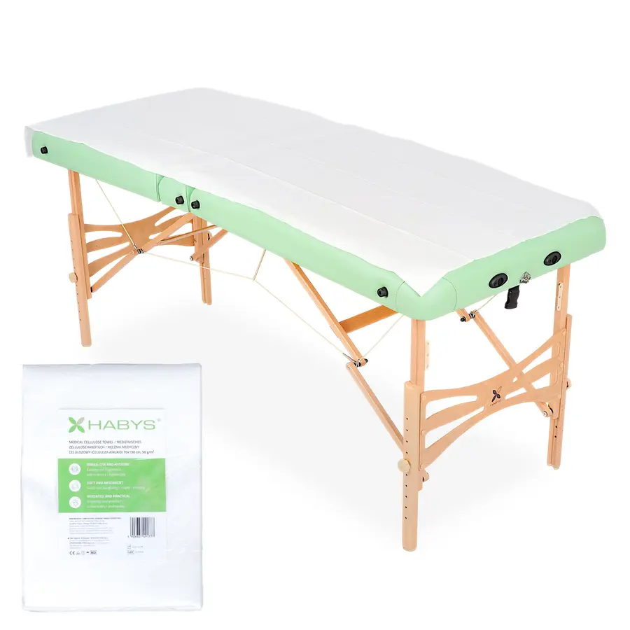 Drap d'examen en cellulose A10 190×70 cm, 50 g/m² – 10 pièces