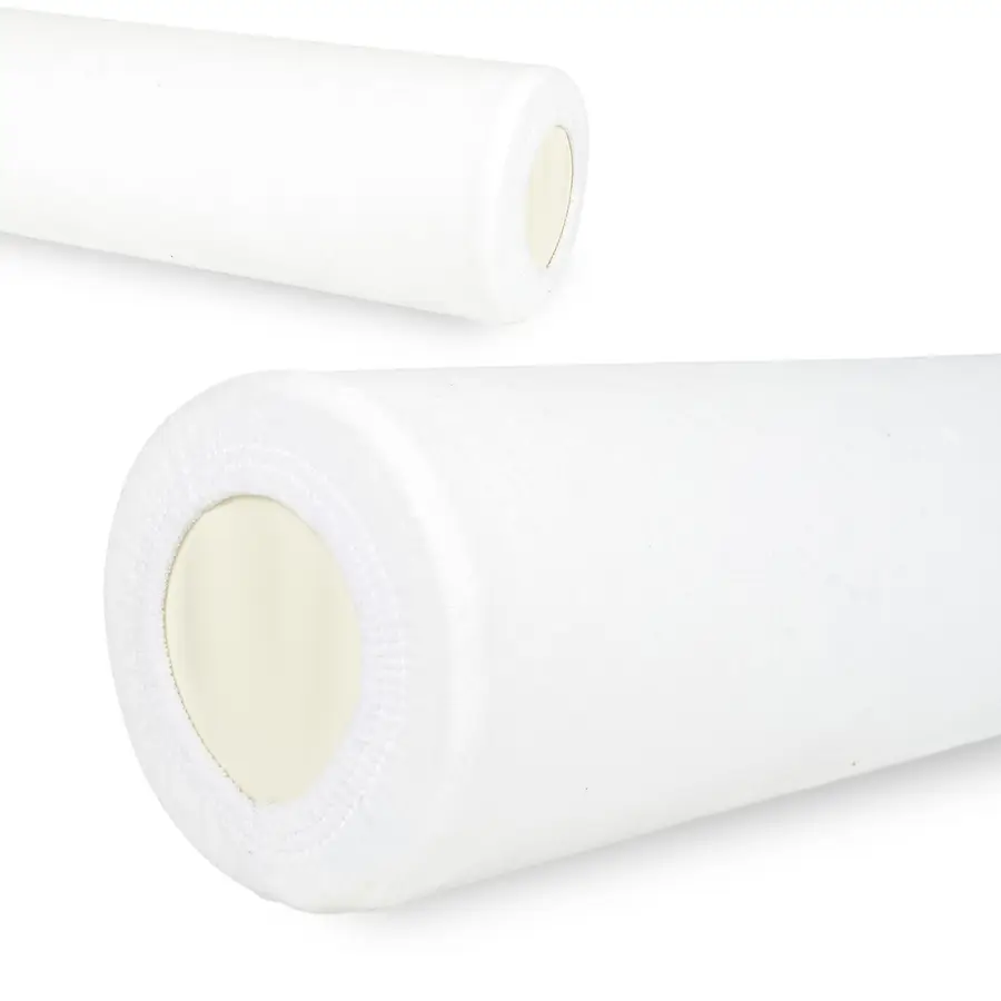 Drap en velours avec élastique pour rouleau - 15x60 cm blanc