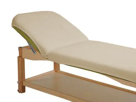 Drap éponge 2 pièces pour tables fixes - 70/200 beige
