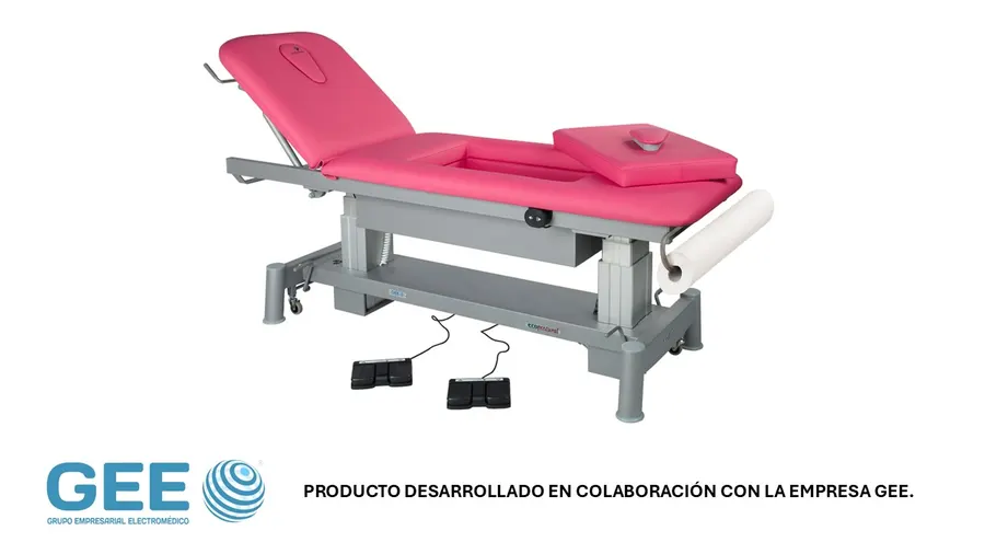 Table électrique pour femme enceinte et fort abdomen Ecopostural C6880 – 2 plans