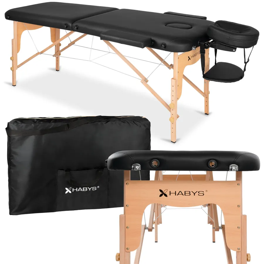 LIRA HABYS – Table de massage pliante professionnelle en bois