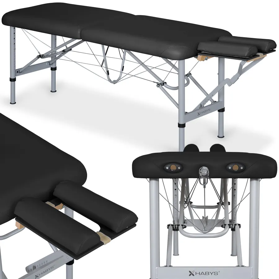 Table Chiropraxie alu noire 9kg