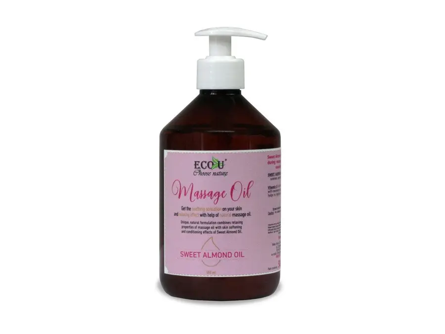 Huile de massage à l'huile d'amande douce Ecou 500 ml