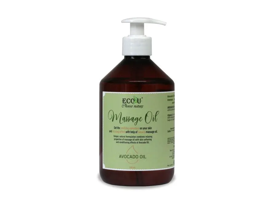 Huile de massage à l'huile d'avocat Ecou 500 ml