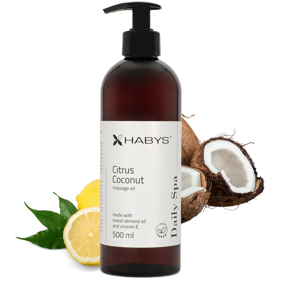 Huile de massage Daily Spa Citrus Coconut HABYS 500 ml