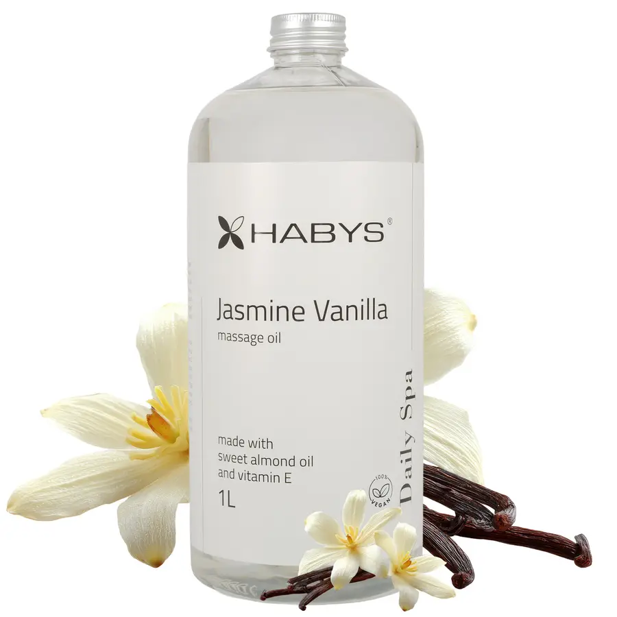 Huile de massage Daily Spa Jasmine Vanilla HABYS 1 L