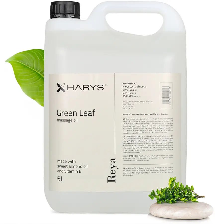 Huile de massage Reya Green Leaf Habys 5 L