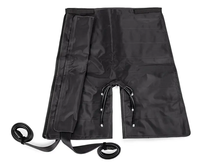 Manchon de pressothérapie short, 8 chambres, taille universelle, tuyaux d'air
