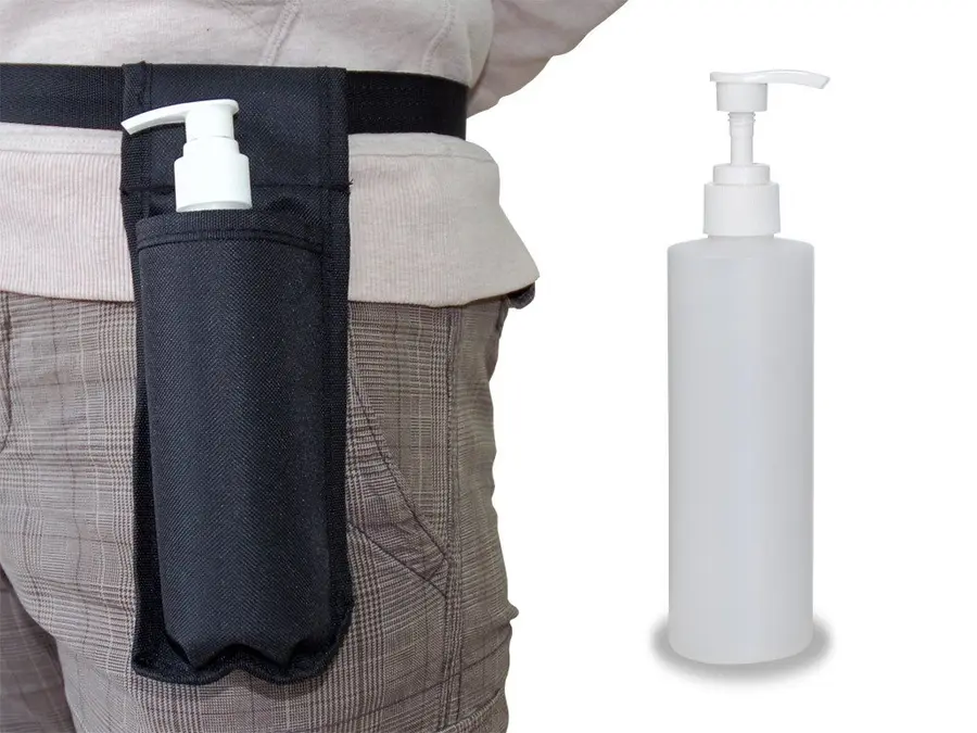 Pochette de ceinture avec doseur d'huile