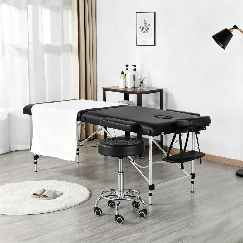 Table de massage mobile 3 zones, 60 cm, pieds aluminium, jusqu'à 250 kg