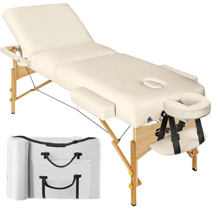 Table de massage pliante 3 Zones - 10 cm d'épaisseur + housse