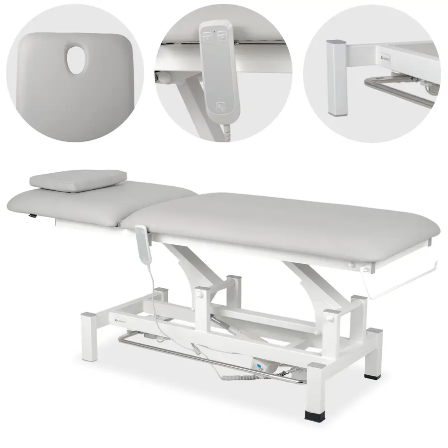 Table de rééducation et de massage électrique Fortis 2 - télécommande, cadre de commande